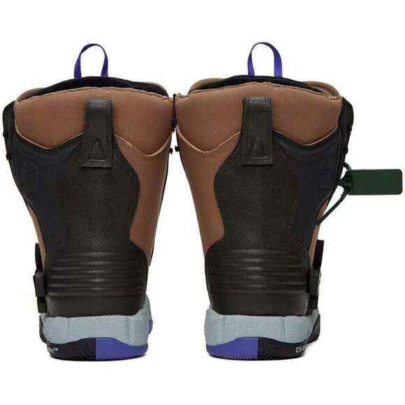 Off-White High Top Snow Sneaker Boots EU 40 US 10 Women's Black Brown Virgil - Picture 13 of 15